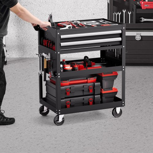 North Rolling Tool Cart — 1 & 2 Drawers — 2 drawers / 400 lb — photo 8