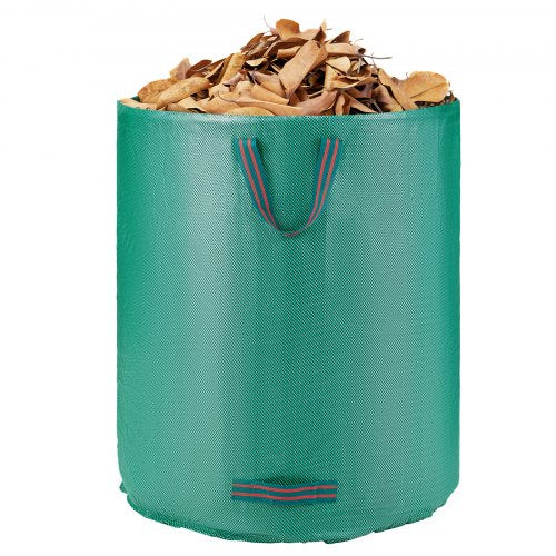 North 3-Pack 72 Gallon Reusable Yard Waste Bag, Large Lawn Garden Bags, Heavy Duty Collapsible Garden Leaf Trash Container, Stand-Up Grass Clipping Bin, with Reinforcement Ring and Handles, 26.4x30 in