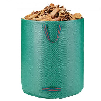 North 3-Pack 72 Gallon Reusable Yard Waste Bag, Large Lawn Garden Bags, Heavy Duty Collapsible Garden Leaf Trash Container, Stand-Up Grass Clipping Bin, with Reinforcement Ring and Handles, 26.4x30 in