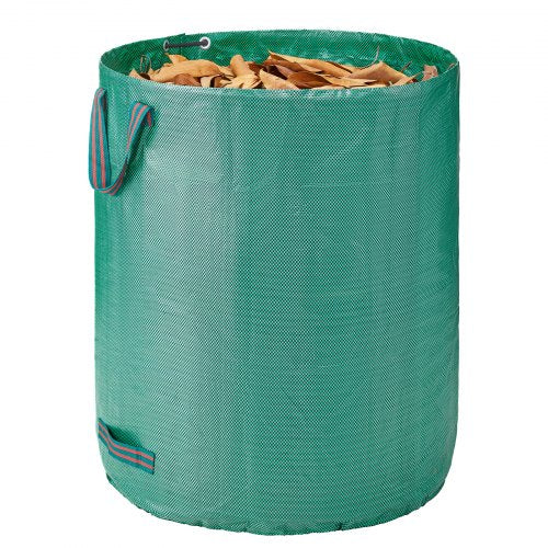 North 3-Pack 72 Gallon Reusable Yard Waste Bag, Large Lawn Garden Bags, Heavy Duty Collapsible Garden Leaf Trash Container, Stand-Up Grass Clipping Bin, with Reinforcement Ring and Handles, 26.4x30 in