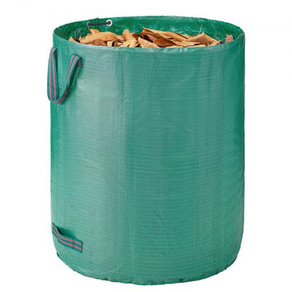 North 3-Pack 72 Gallon Reusable Yard Waste Bag, Large Lawn Garden Bags, Heavy Duty Collapsible Garden Leaf Trash Container, Stand-Up Grass Clipping Bin, with Reinforcement Ring and Handles, 26.4x30 in